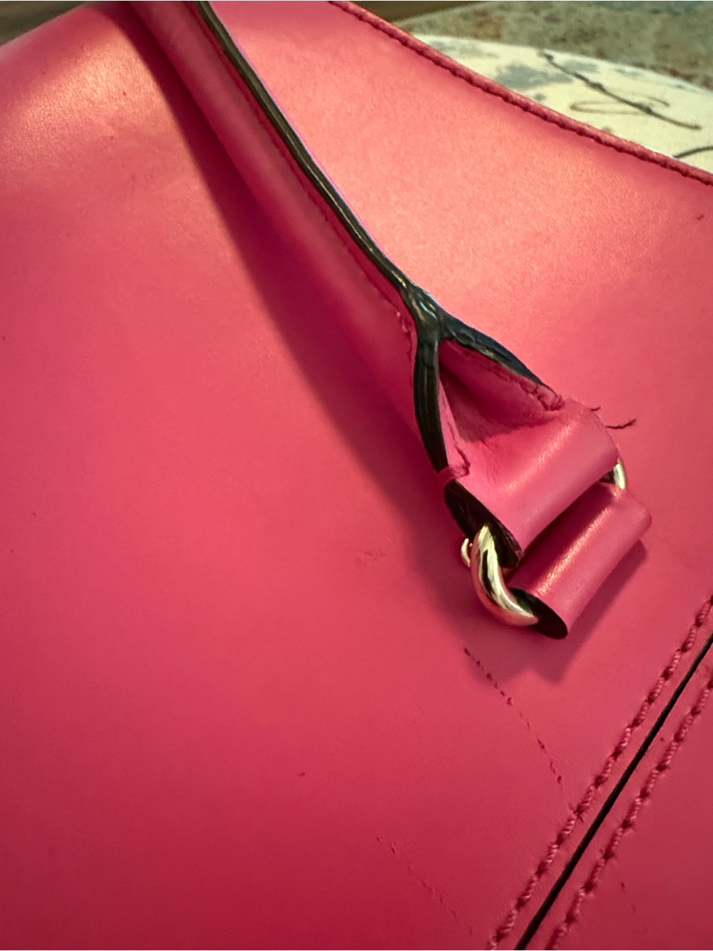 Kate Spade Hot Pink 100 Percent Leather Top-Handle Satchel (Price firm) - Picture 6 of 14